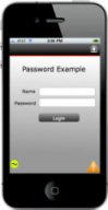 Password Example with Icons