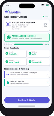 Automation Eligibility App Screen