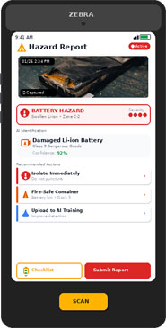 Hazardous Waste App App Screen